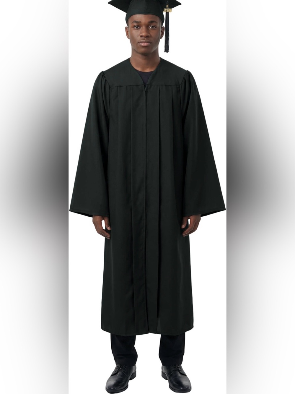 Classic Black Graduation Gown by Graduation Mall